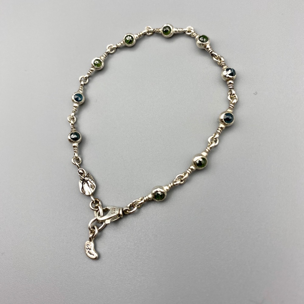 Diancie Silver Rosary Bracelet
